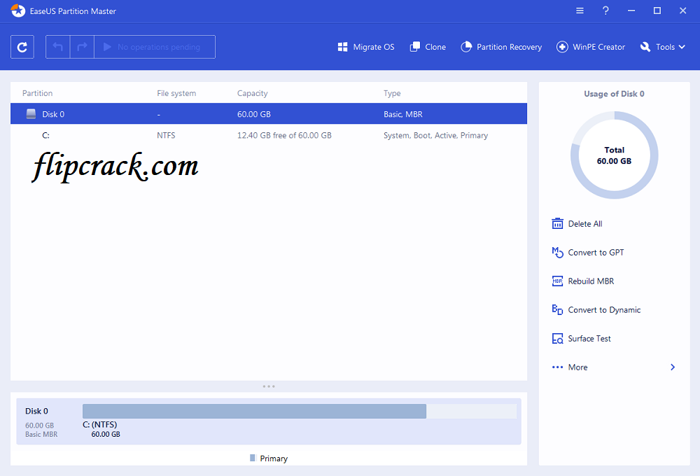 EaseUS Partition Master Technical Edition Crack